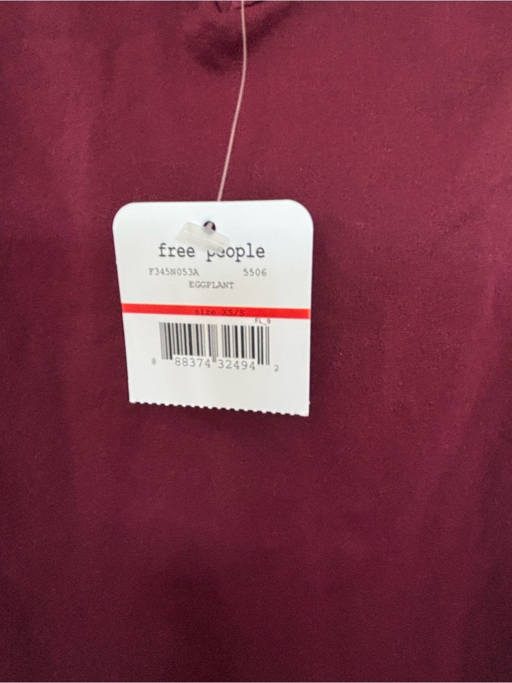 NWT Free People Intimately Burgundy Camisole S/XS - Picture 5 of 5